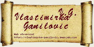 Vlastimirka Ganilović vizit kartica
